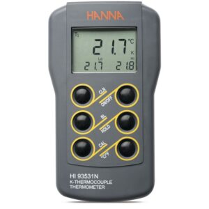 0.1° Resolution K-Type Thermocouple Thermometer with CAL Button - HI93531N